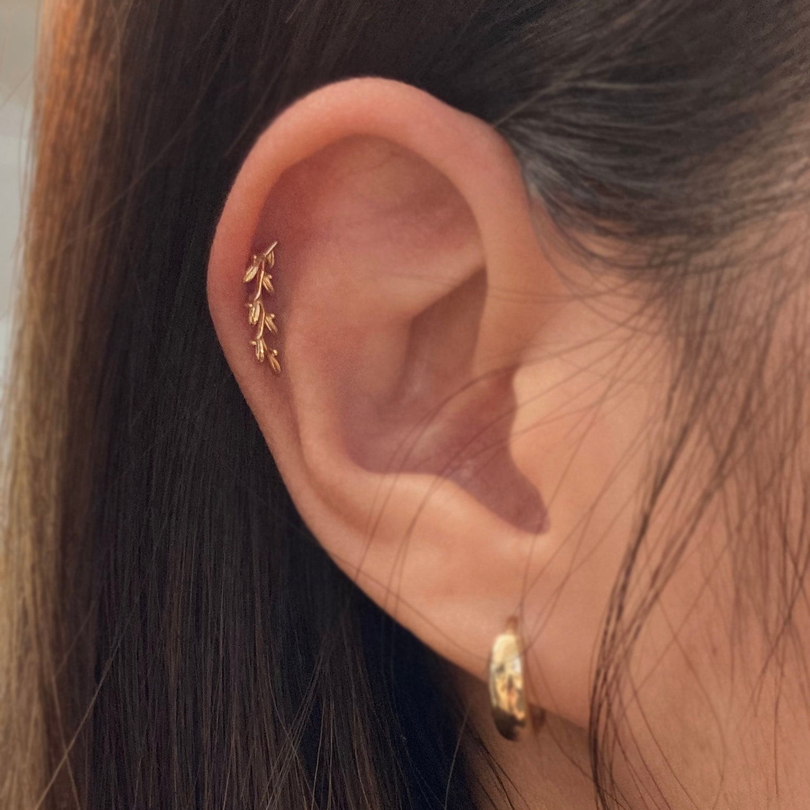 925 Sterling Silver Screw In Yellow Gold Plated 5mm Butterfly Labret Ear  Cartilage Stud Earrings - Joy Belle London